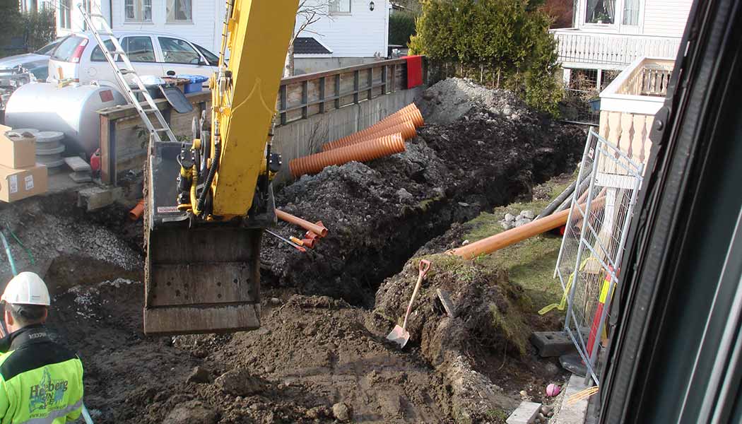 Graving illustrasjonbilde Bilde av graving utført av Helleberg Maskin